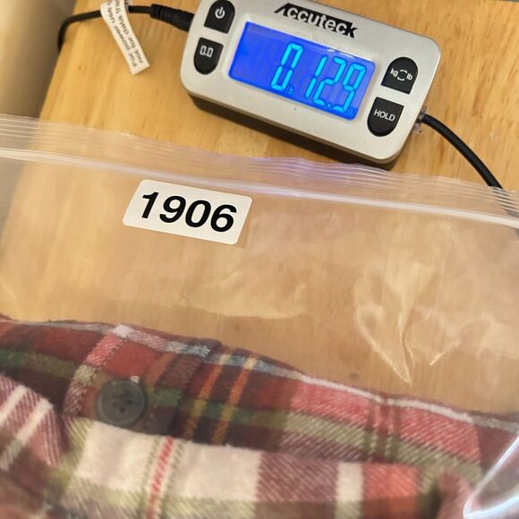 Eddie Bauer Shirt Mens XL Rusty Orange Multicolor Plaid Flannel Pocket - Picture 12 of 12